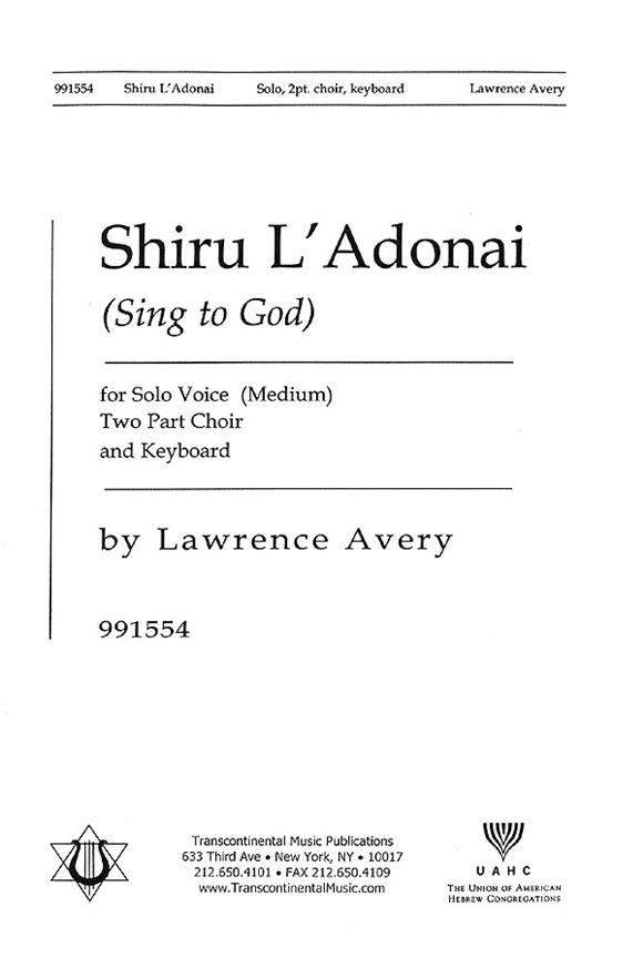 Shiru L'adonai Sing to God